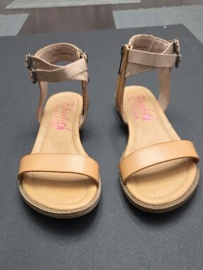 Blowfish Kids Tan and Metallic Ankle-Strap Sandals
